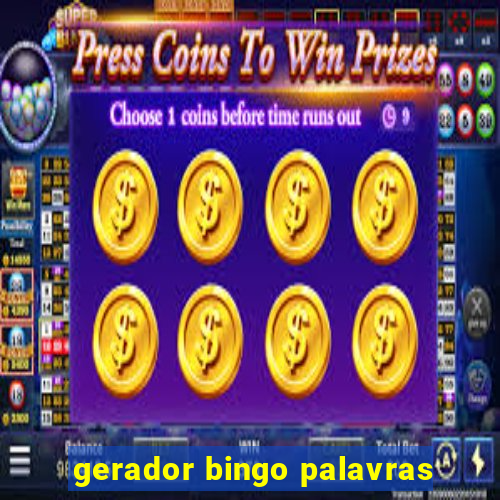 gerador bingo palavras